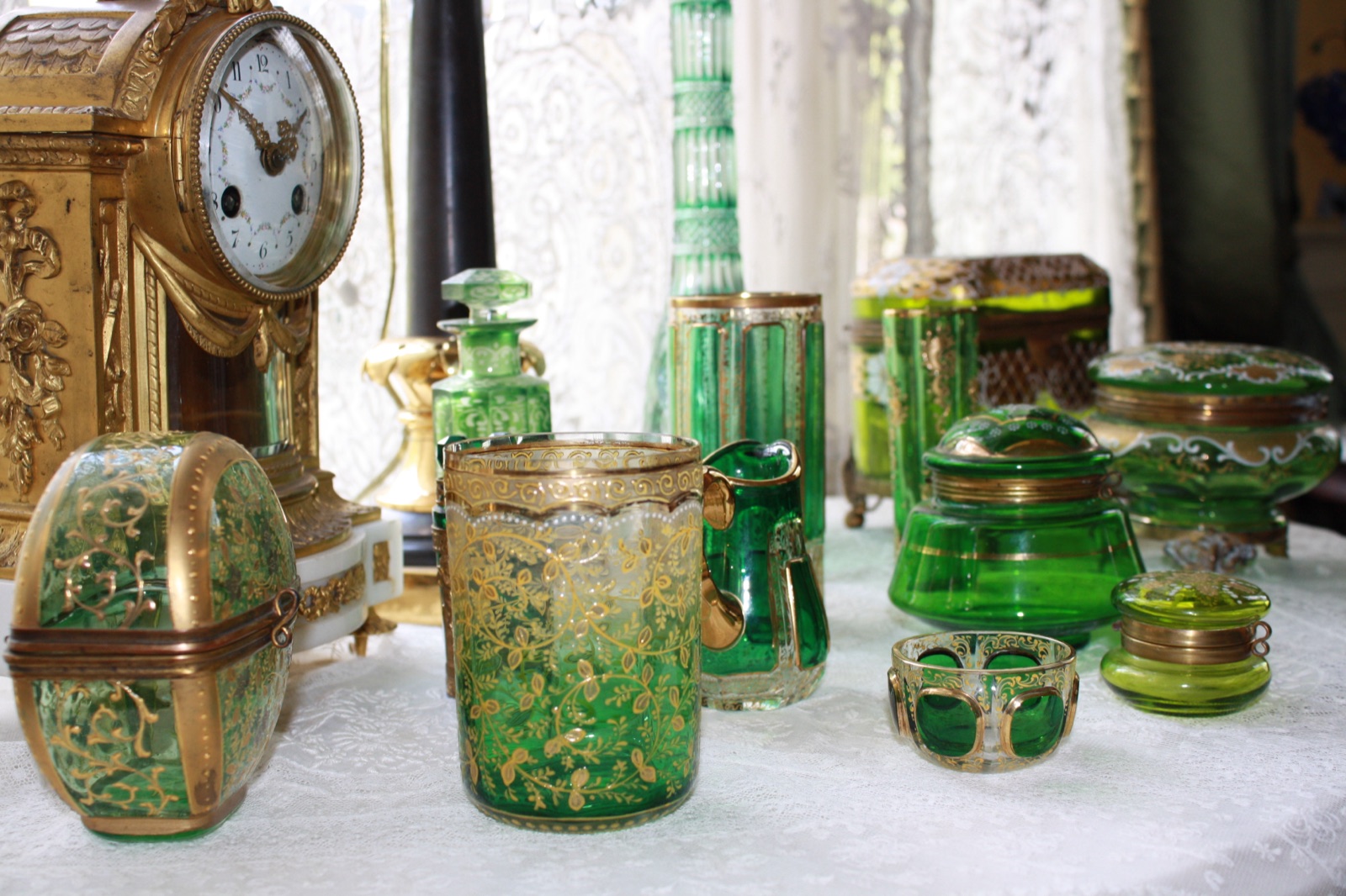 Green glass collection at The Towers