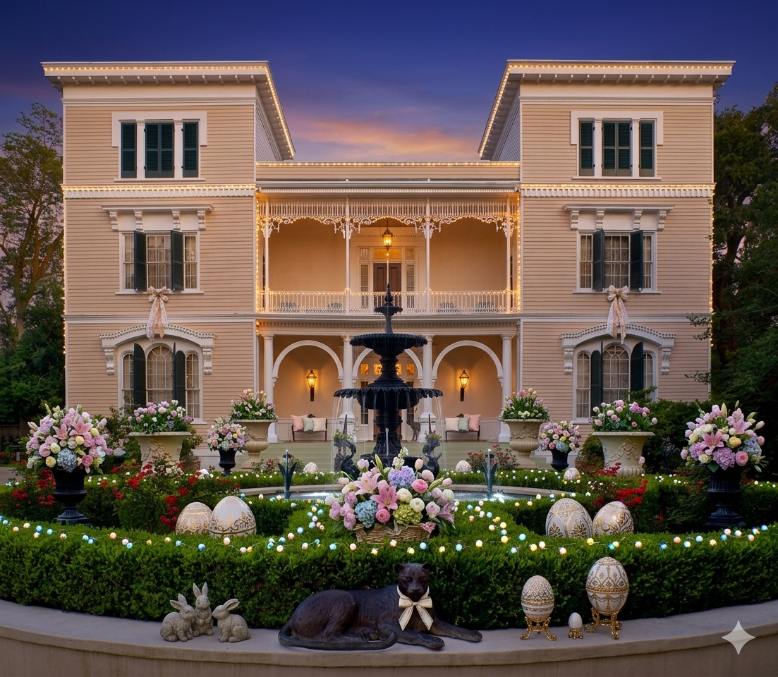 Spring twilight tour at The Towers